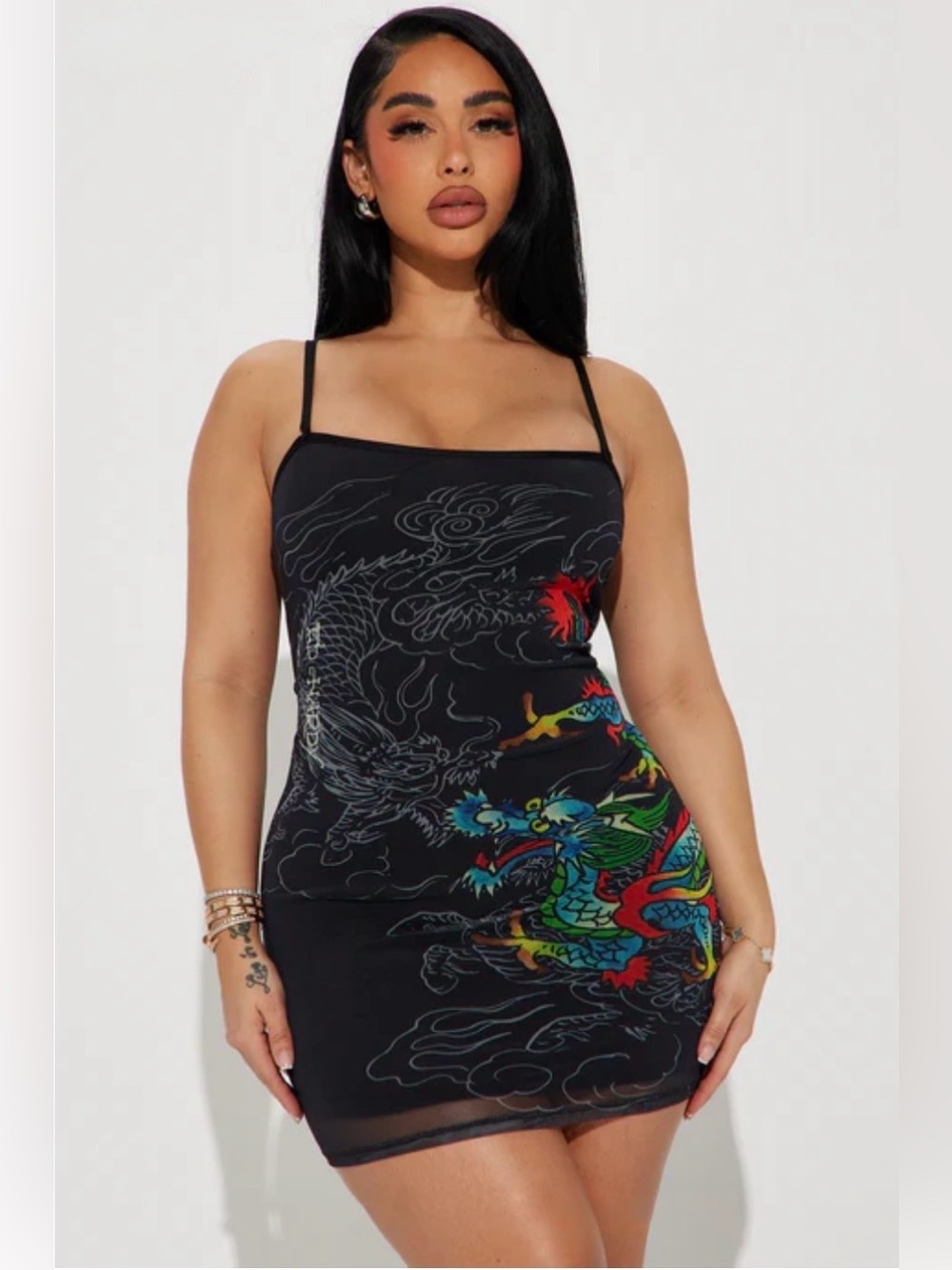 Vintage Ed Hardy Mesh Slip Dress 1X